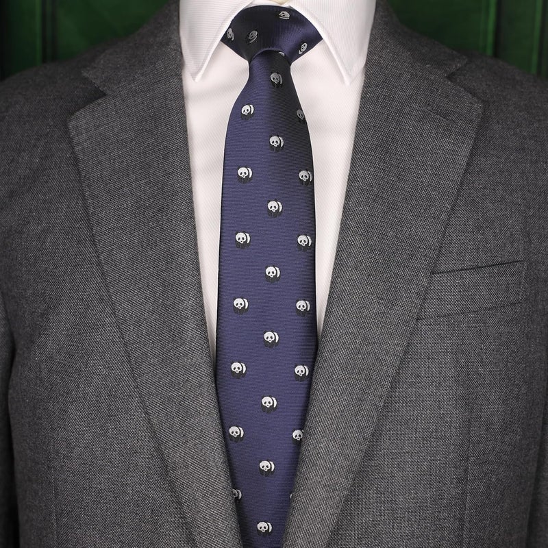 MENDEPOT Animal Pattern Necktie With Gift Box Sea Animal Pattern Tie Father's Day Birthday Gift Tie - Image 4